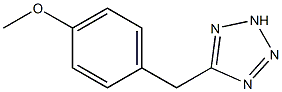 5-[(4-methoxyphenyl)methyl]-2H-1,2,3,4-tetrazole,,结构式