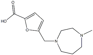 5-[(4-methyl-1,4-diazepan-1-yl)methyl]furan-2-carboxylic acid,,结构式