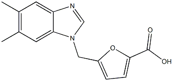  5-[(5,6-dimethyl-1H-1,3-benzodiazol-1-yl)methyl]furan-2-carboxylic acid