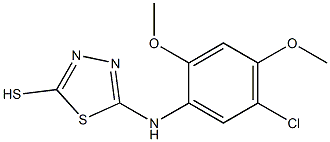 5-[(5-chloro-2,4-dimethoxyphenyl)amino]-1,3,4-thiadiazole-2-thiol