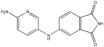 5-[(6-aminopyridin-3-yl)amino]-2,3-dihydro-1H-isoindole-1,3-dione Structure