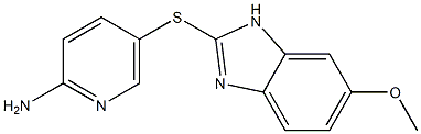 5-[(6-methoxy-1H-1,3-benzodiazol-2-yl)sulfanyl]pyridin-2-amine Struktur