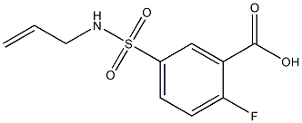 5-[(allylamino)sulfonyl]-2-fluorobenzoic acid 化学構造式