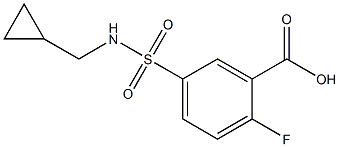 5-[(cyclopropylmethyl)sulfamoyl]-2-fluorobenzoic acid|