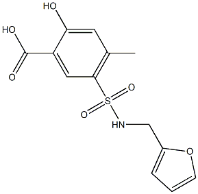 5-[(furan-2-ylmethyl)sulfamoyl]-2-hydroxy-4-methylbenzoic acid