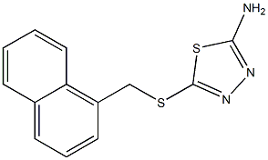 5-[(naphthalen-1-ylmethyl)sulfanyl]-1,3,4-thiadiazol-2-amine Structure