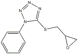 5-[(oxiran-2-ylmethyl)sulfanyl]-1-phenyl-1H-1,2,3,4-tetrazole 化学構造式