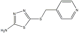 5-[(pyridin-4-ylmethyl)sulfanyl]-1,3,4-thiadiazol-2-amine 结构式