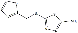 5-[(thiophen-2-ylmethyl)sulfanyl]-1,3,4-thiadiazol-2-amine Struktur