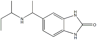 5-[1-(butan-2-ylamino)ethyl]-2,3-dihydro-1H-1,3-benzodiazol-2-one 化学構造式