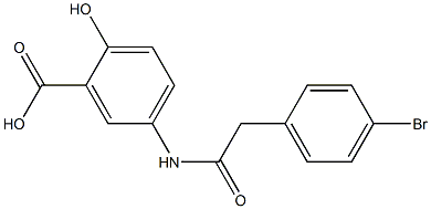 5-[2-(4-bromophenyl)acetamido]-2-hydroxybenzoic acid|