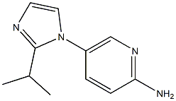 5-[2-(propan-2-yl)-1H-imidazol-1-yl]pyridin-2-amine,,结构式