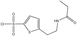 5-[2-(propionylamino)ethyl]thiophene-2-sulfonyl chloride Structure