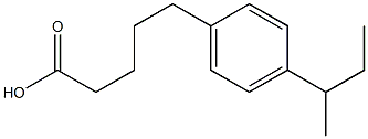  5-[4-(butan-2-yl)phenyl]pentanoic acid