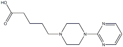 5-[4-(pyrimidin-2-yl)piperazin-1-yl]pentanoic acid,,结构式