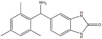 5-[amino(2,4,6-trimethylphenyl)methyl]-2,3-dihydro-1H-1,3-benzodiazol-2-one Struktur