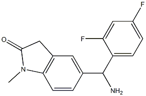 5-[amino(2,4-difluorophenyl)methyl]-1-methyl-2,3-dihydro-1H-indol-2-one|