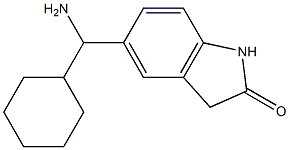 5-[amino(cyclohexyl)methyl]-2,3-dihydro-1H-indol-2-one,,结构式