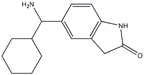 5-[amino(cyclohexyl)methyl]-2,3-dihydro-1H-indol-2-one 结构式