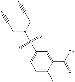 5-[bis(cyanomethyl)sulfamoyl]-2-methylbenzoic acid|