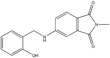 5-{[(2-hydroxyphenyl)methyl]amino}-2-methyl-2,3-dihydro-1H-isoindole-1,3-dione Structure