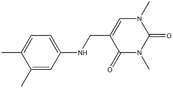 5-{[(3,4-dimethylphenyl)amino]methyl}-1,3-dimethyl-1,2,3,4-tetrahydropyrimidine-2,4-dione
