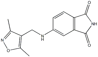 5-{[(3,5-dimethyl-1,2-oxazol-4-yl)methyl]amino}-2,3-dihydro-1H-isoindole-1,3-dione Structure