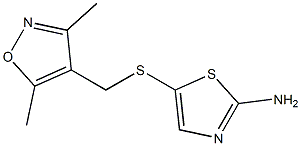 5-{[(3,5-dimethyl-1,2-oxazol-4-yl)methyl]sulfanyl}-1,3-thiazol-2-amine|