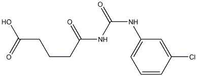 5-{[(3-chlorophenyl)carbamoyl]amino}-5-oxopentanoic acid