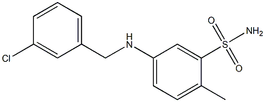 5-{[(3-chlorophenyl)methyl]amino}-2-methylbenzene-1-sulfonamide