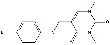 5-{[(4-bromophenyl)amino]methyl}-1,3-dimethyl-1,2,3,4-tetrahydropyrimidine-2,4-dione