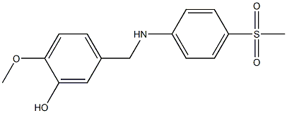 5-{[(4-methanesulfonylphenyl)amino]methyl}-2-methoxyphenol 结构式