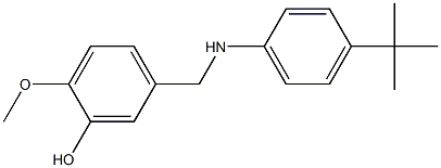 5-{[(4-tert-butylphenyl)amino]methyl}-2-methoxyphenol Structure