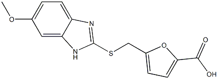 5-{[(6-methoxy-1H-1,3-benzodiazol-2-yl)sulfanyl]methyl}furan-2-carboxylic acid Structure