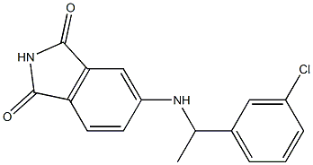 5-{[1-(3-chlorophenyl)ethyl]amino}-2,3-dihydro-1H-isoindole-1,3-dione Structure