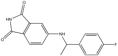 5-{[1-(4-fluorophenyl)ethyl]amino}-2,3-dihydro-1H-isoindole-1,3-dione,,结构式