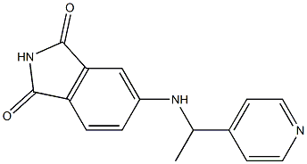 5-{[1-(pyridin-4-yl)ethyl]amino}-2,3-dihydro-1H-isoindole-1,3-dione Structure