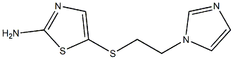 5-{[2-(1H-imidazol-1-yl)ethyl]sulfanyl}-1,3-thiazol-2-amine Structure
