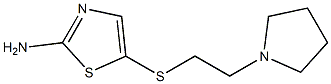 5-{[2-(pyrrolidin-1-yl)ethyl]sulfanyl}-1,3-thiazol-2-amine|