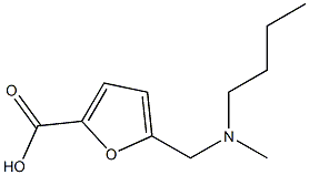 5-{[butyl(methyl)amino]methyl}furan-2-carboxylic acid,,结构式