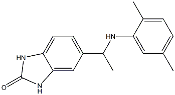 5-{1-[(2,5-dimethylphenyl)amino]ethyl}-2,3-dihydro-1H-1,3-benzodiazol-2-one