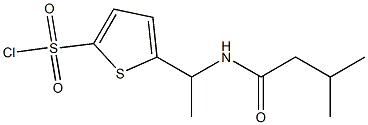 5-{1-[(3-methylbutanoyl)amino]ethyl}thiophene-2-sulfonyl chloride 结构式