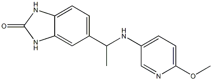 5-{1-[(6-methoxypyridin-3-yl)amino]ethyl}-2,3-dihydro-1H-1,3-benzodiazol-2-one