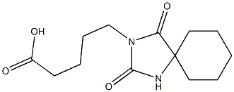 5-{2,4-dioxo-1,3-diazaspiro[4.5]decan-3-yl}pentanoic acid Structure