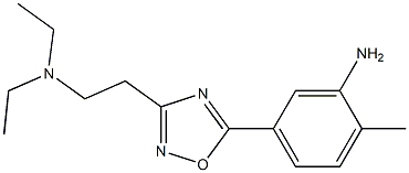 5-{3-[2-(diethylamino)ethyl]-1,2,4-oxadiazol-5-yl}-2-methylaniline|