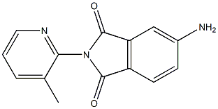 5-amino-2-(3-methylpyridin-2-yl)-2,3-dihydro-1H-isoindole-1,3-dione Structure