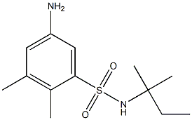 5-amino-2,3-dimethyl-N-(2-methylbutan-2-yl)benzene-1-sulfonamide,,结构式