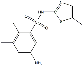 5-amino-2,3-dimethyl-N-(5-methyl-1,3-thiazol-2-yl)benzene-1-sulfonamide