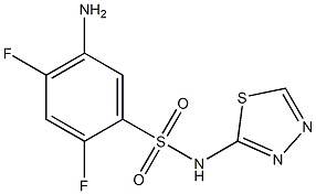 5-amino-2,4-difluoro-N-(1,3,4-thiadiazol-2-yl)benzene-1-sulfonamide