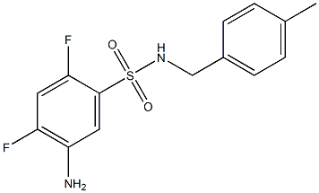 5-amino-2,4-difluoro-N-[(4-methylphenyl)methyl]benzene-1-sulfonamide